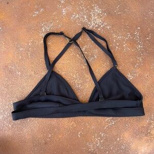Lululemon black bikini top sz s